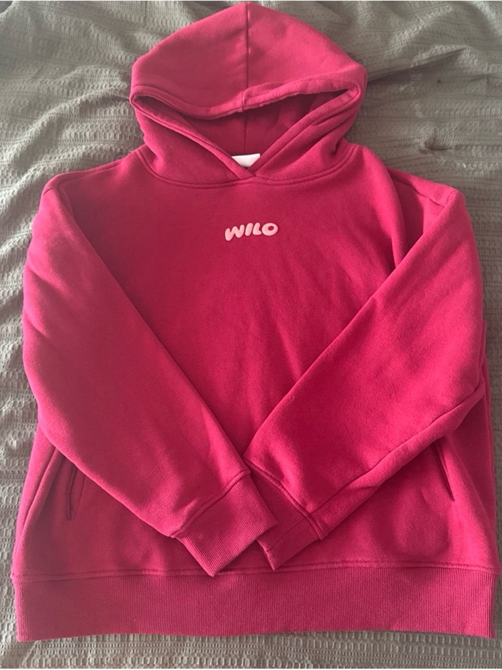 Wilo the Label magenta Wellness Club hoodie sweatshirt